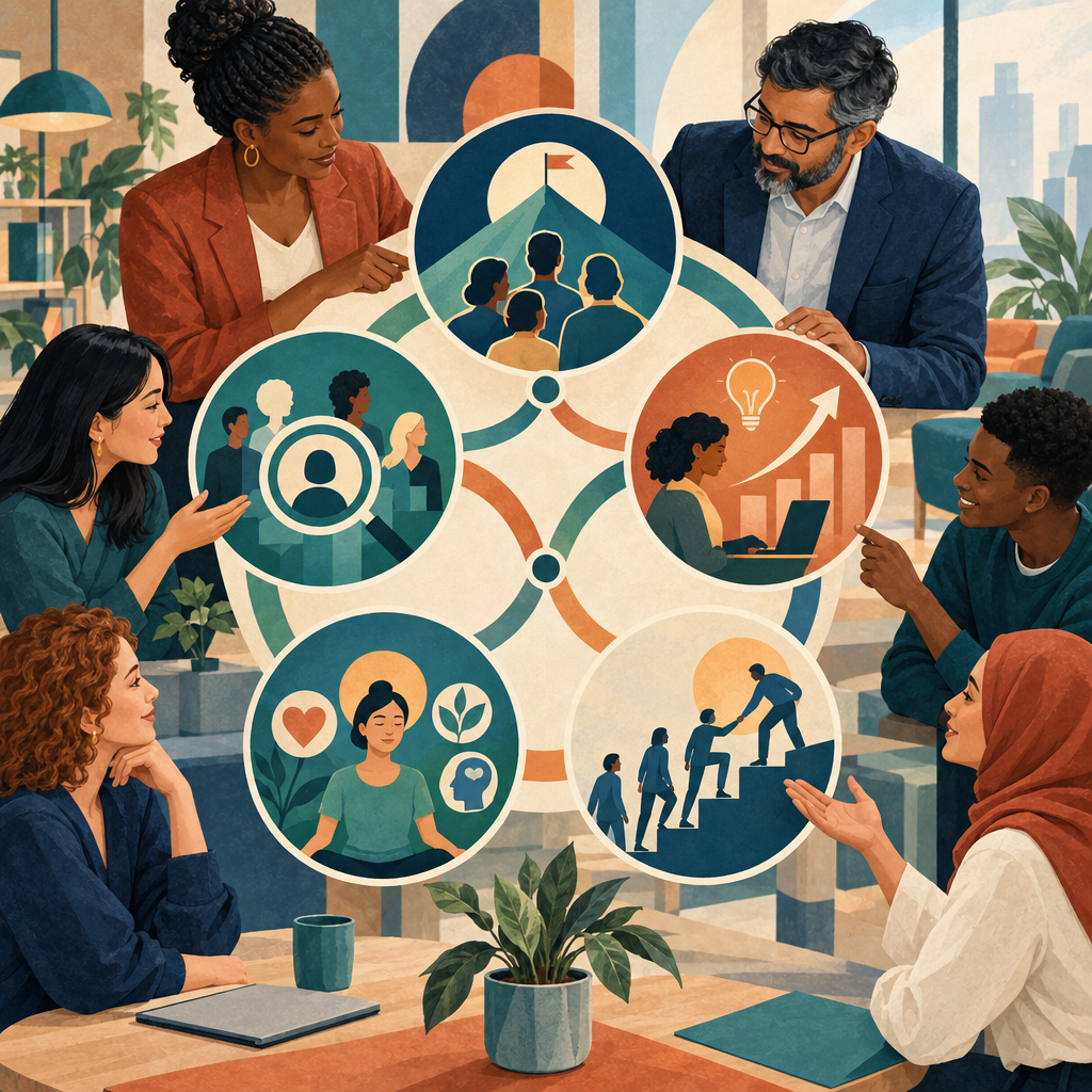 Inclusive HR leaders connecting people development stages with business strategy