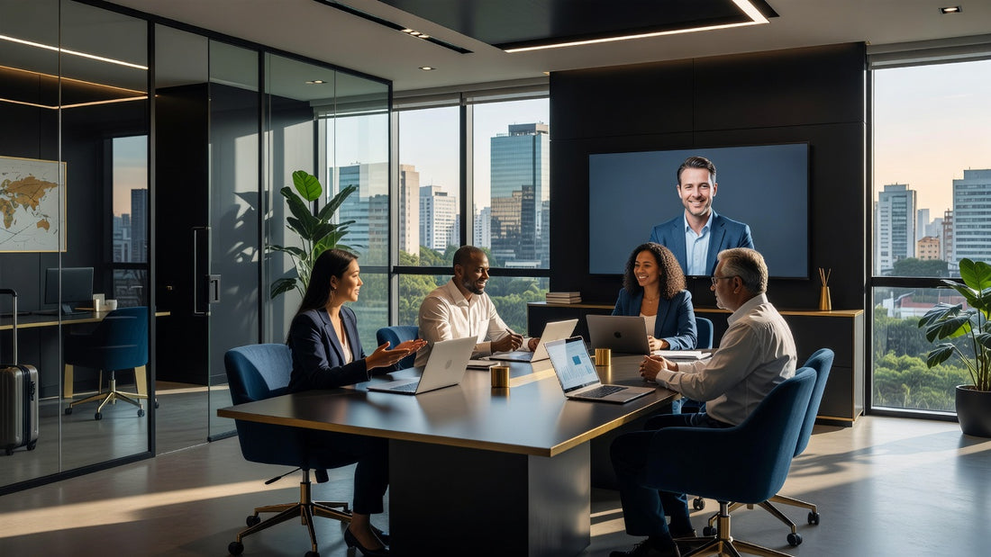Foreign candidate in a Brazilian job interview setting