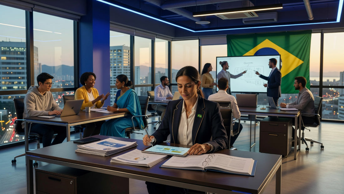 Professional exploring occupational safety career in Brazil