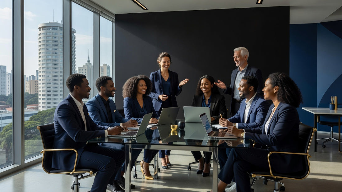 Business professionals negotiating salary in Brazil