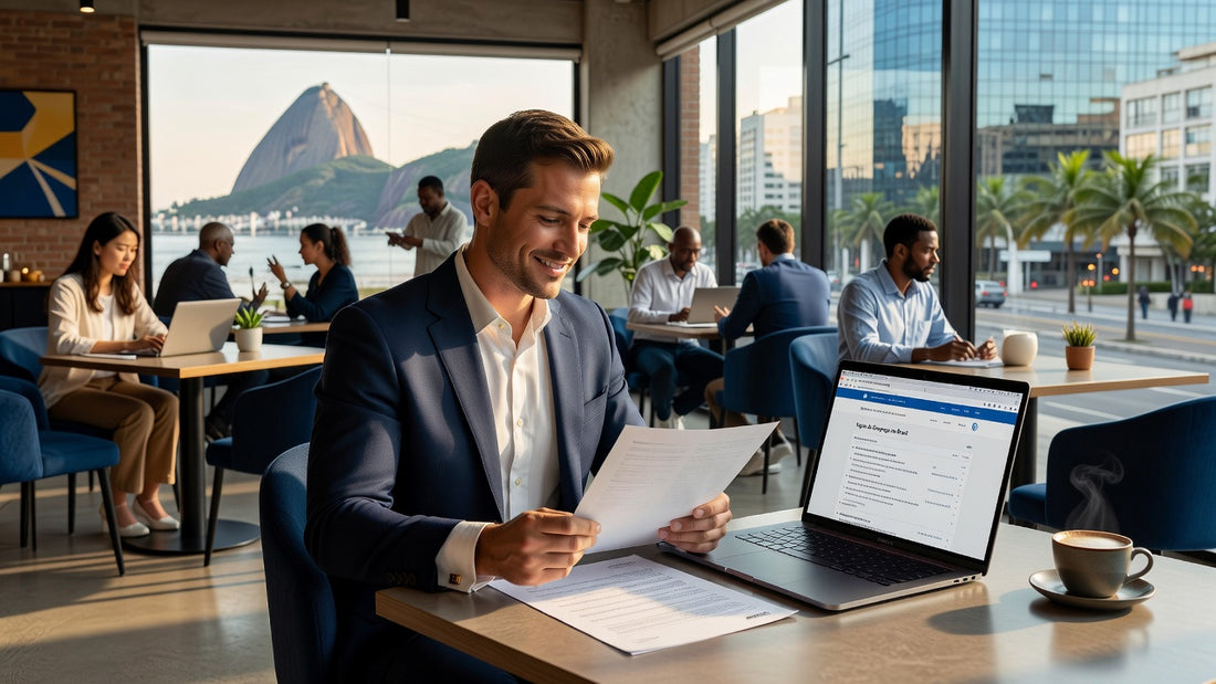 American professional checking resume for Brazil job search