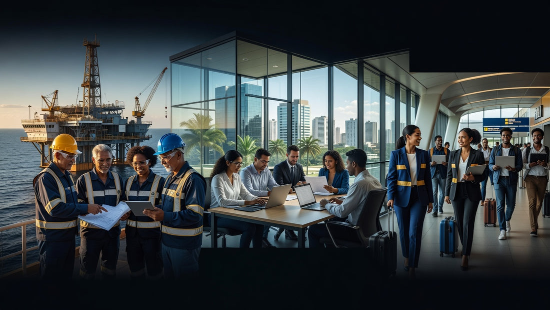 Oil and gas industry scene in Brazil
