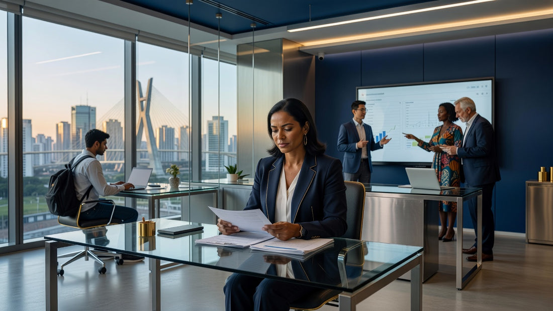 Accountant working in Brazil office