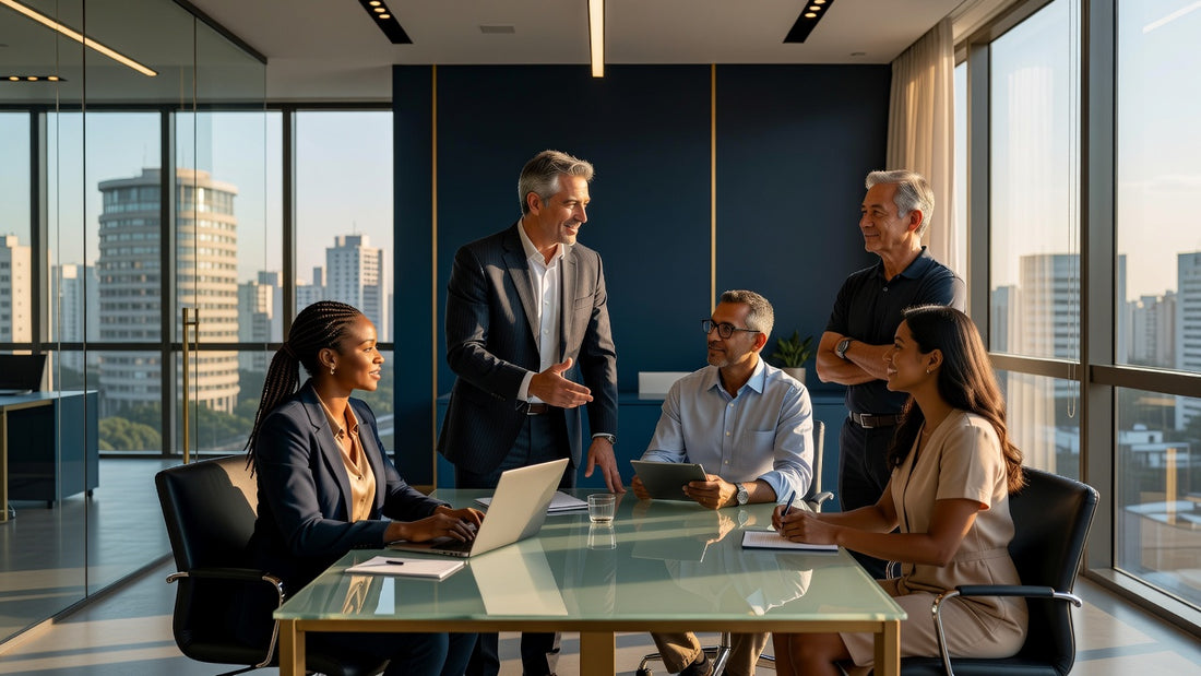 Expat professional in Brazil networking with recruiters