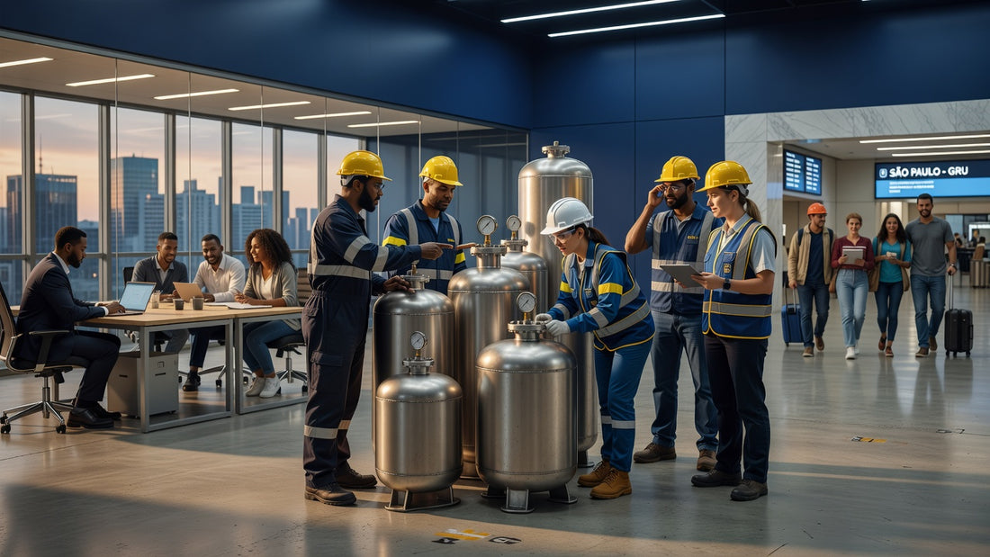 Industrial pressure vessel inspection in Brazil