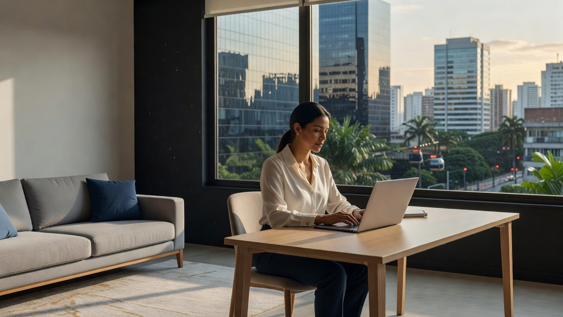 Expat learning online in Brazil