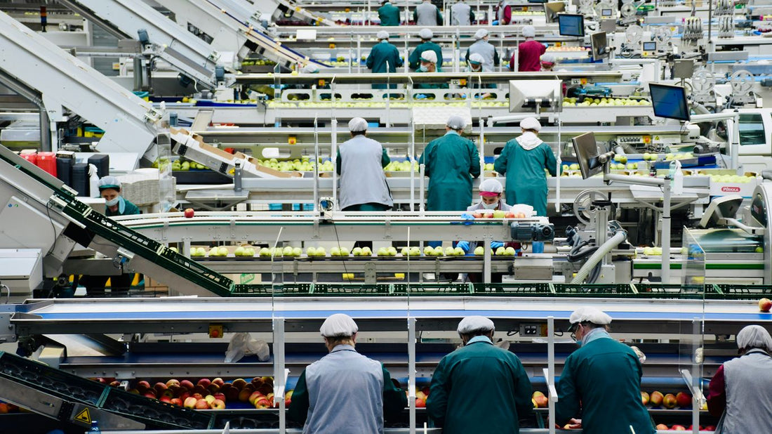 a group of men in a factory