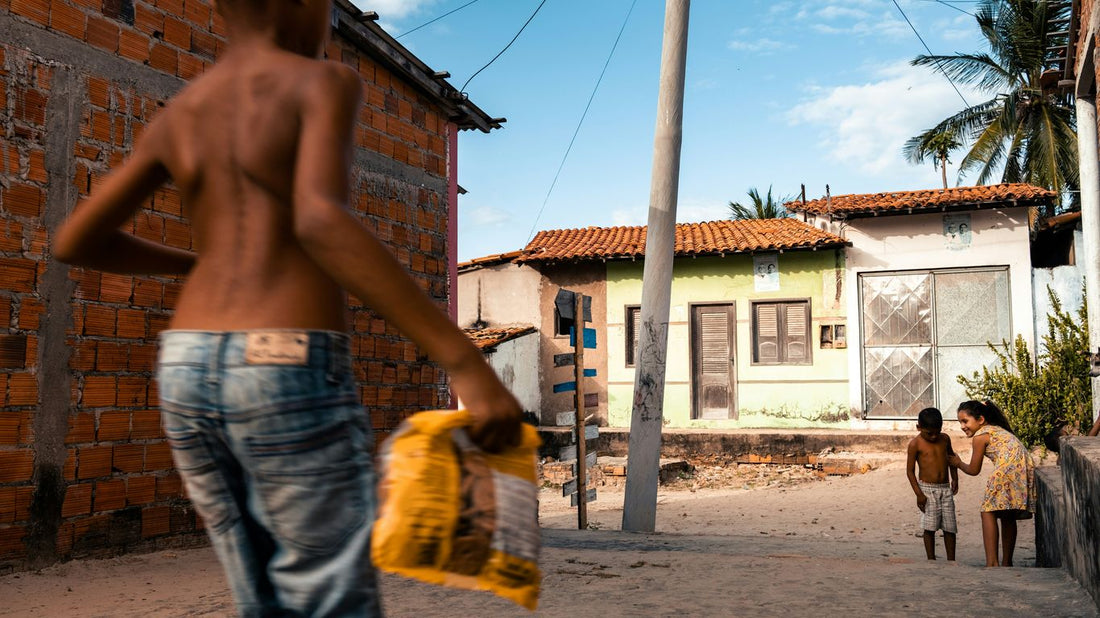 a man walking down a street